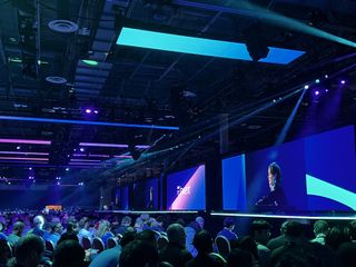 AWS re:Invent day-two keynote theater stage