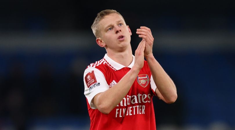 Oleksandr Zinchenko in action against former club Manchester City in the FA Cup in January 2023.