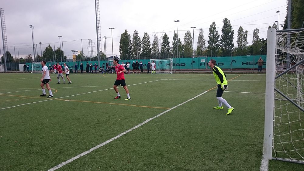 Katusha host their annual team-staff soccer match in Peschiera del Garda, Italy