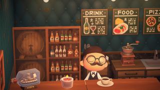 Animal Crossing: New Horizons make-shift cafe