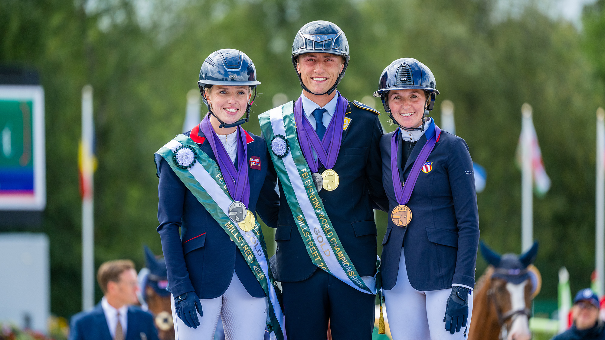 Eventing under-25 World Championships results: Cerys Macaulay, Calvin B&amp;ouml;ckmann and Olivia Dutton on the podium