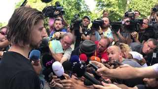 Peter Sagan denied he did anything wrong in the Vittel sprint