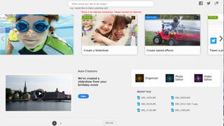 Photoshop Elements 2019 Home screen