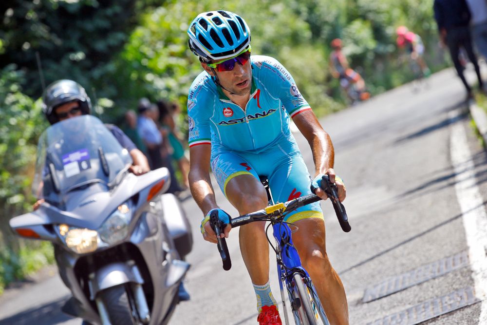 Vincenzo Nibali (Astana) in action