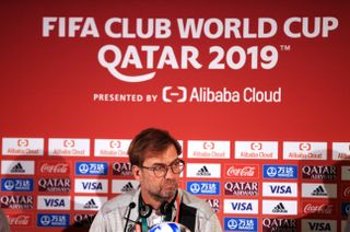 Liverpool manager Jurgen Klopp was speaking to the media ahead of his side's Club World Cup semi-final against Monterrey