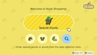 Animal Crossing New Horizons Nook Shopping