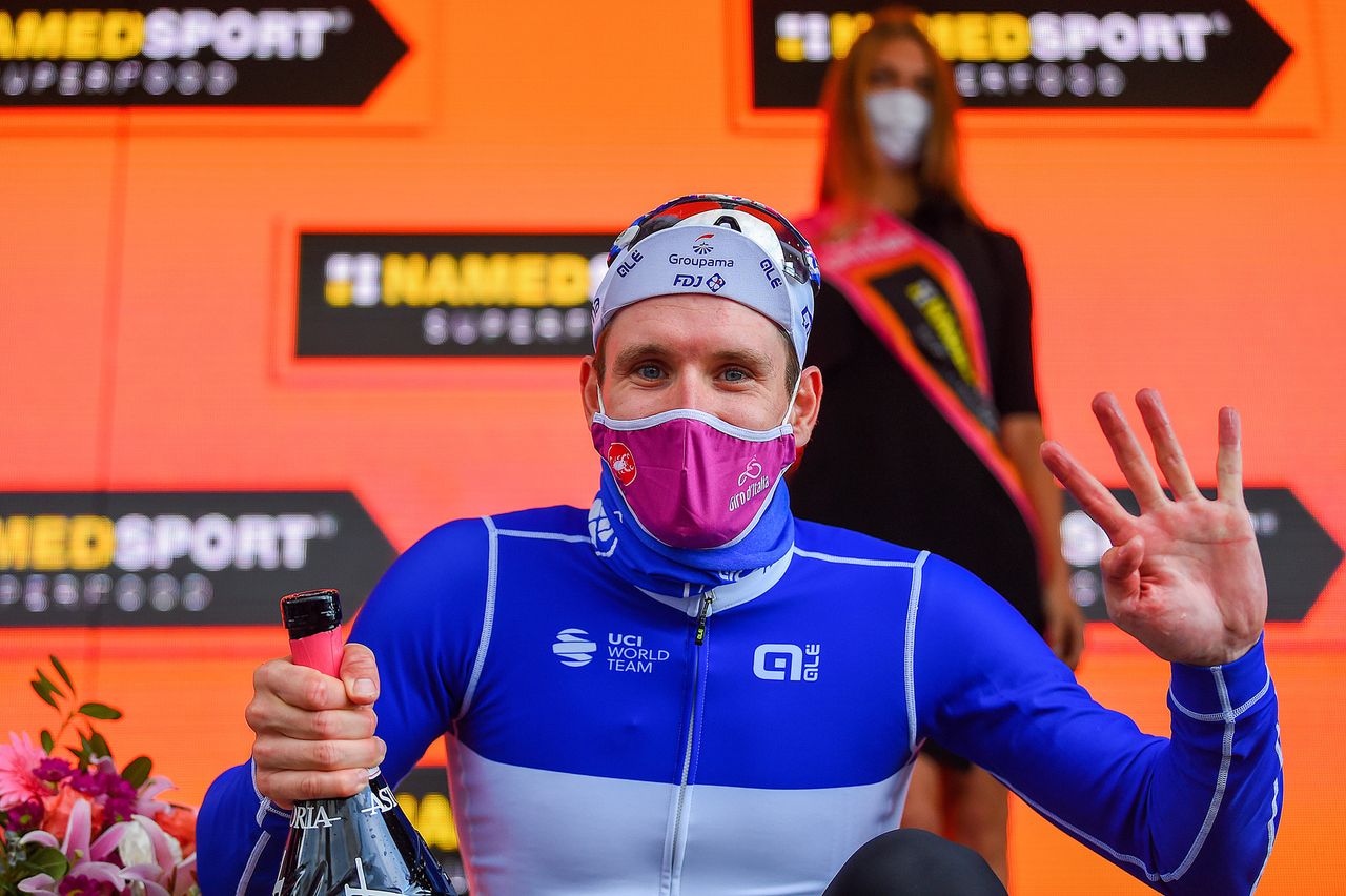 Giro d'Italia 2020 - 103th Edition - 11th stage Porto Sant&acirc;Elpidio - Rimini 182&Acirc;&nbsp;km - 14/10/2020 - Arnaud Demare (FRA - Groupama - FDJ) - photo Dario Belingheri/BettiniPhoto&Acirc;&copy;2020