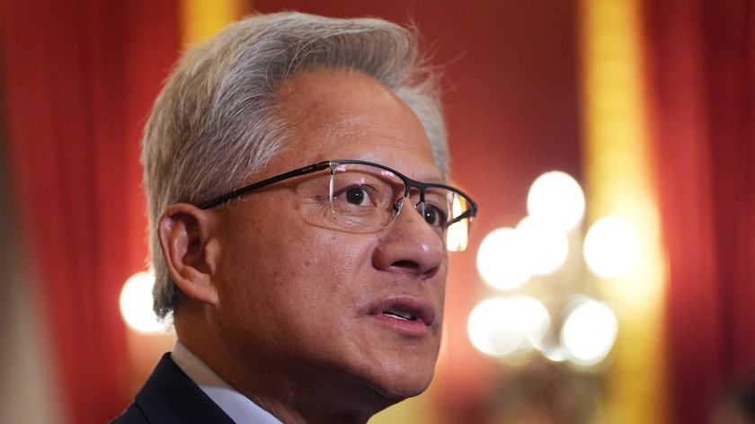 Jensen Huang during a reception for the 2025 Queen Elizabeth Prize for Engineering, at St James' Palace November 5, 2025 in London, England. 