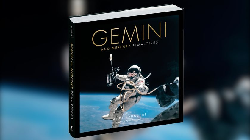 A book cover showing an astronaut on a spacewalk above Earth