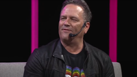 Phil Spencer answers a question during an interview at IGN Live 2024.