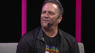 Phil Spencer answers a question during an interview at IGN Live 2024.