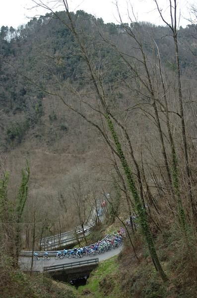 It still looks like winter at the Tirreno-Adriatico race.