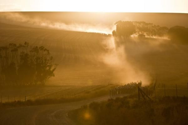 Riders leave Caledon during stage 4 of the Cape Epic