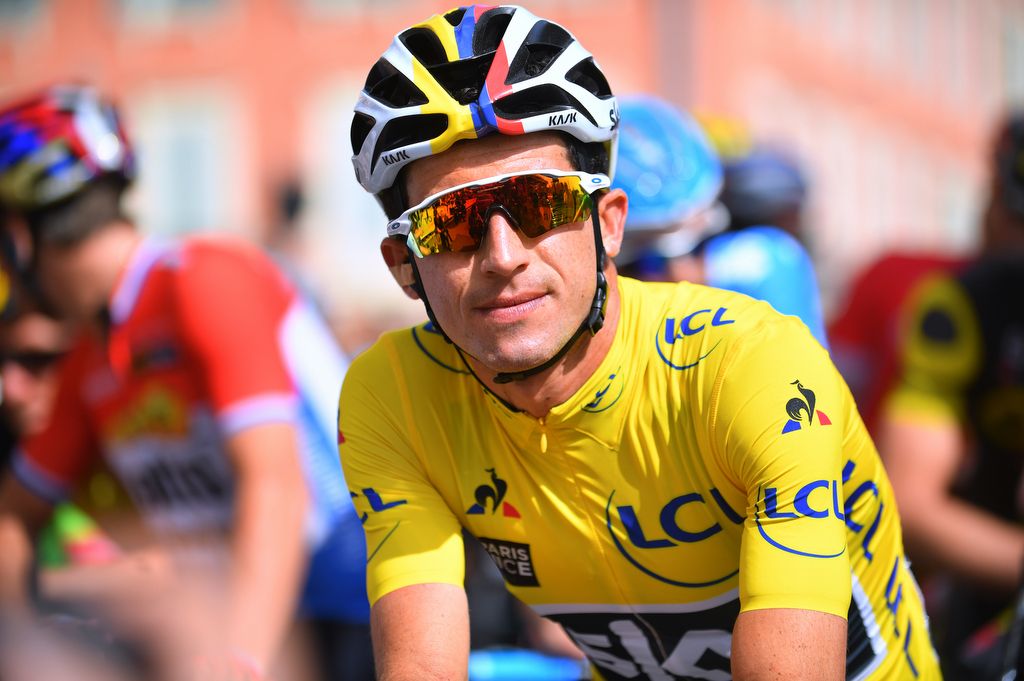 Race leader Sergio Henao (Team Sky)