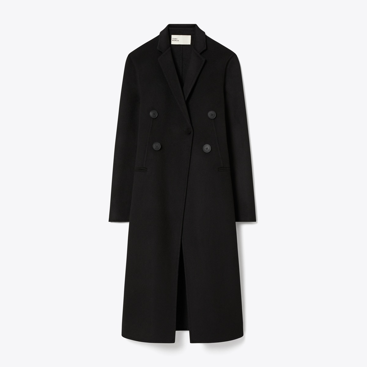 Wool Coat in Black, Size 8