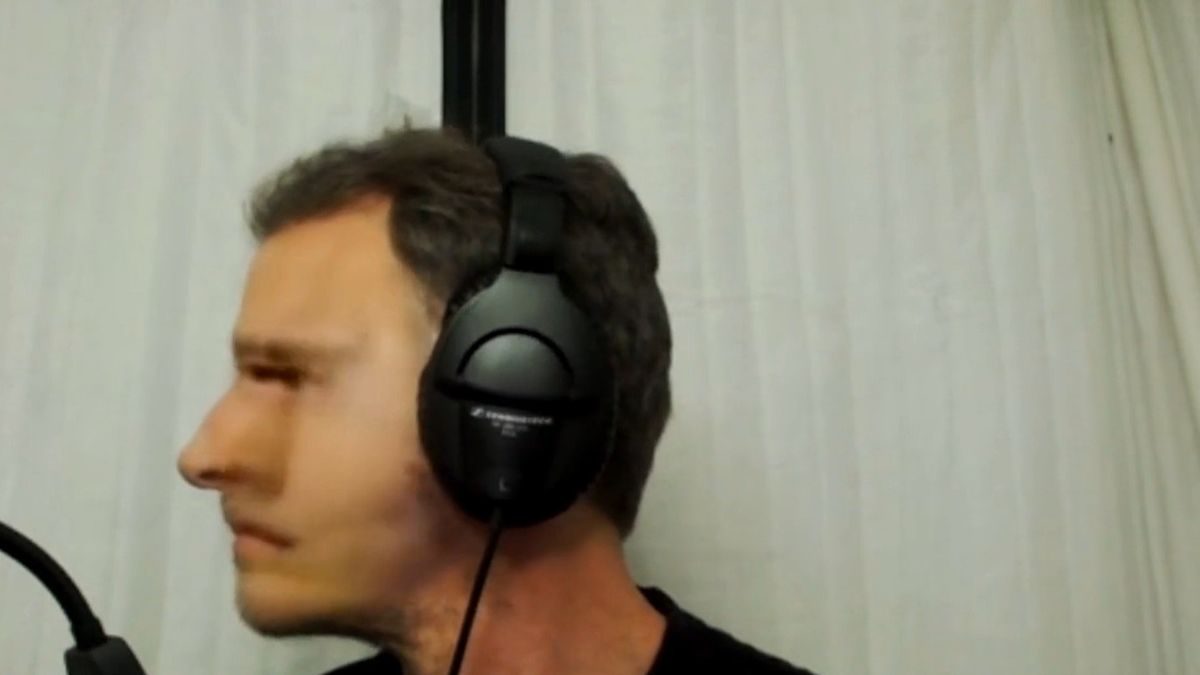 Deepfake Elon Musk revealed through side profile view