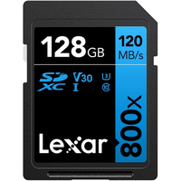 Lexar 128GB High-Performance SDXC UHS-I card|