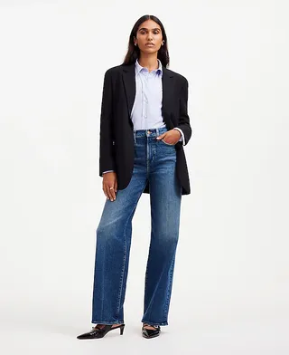 madewell, o jeans vintage de perna larga perfeito