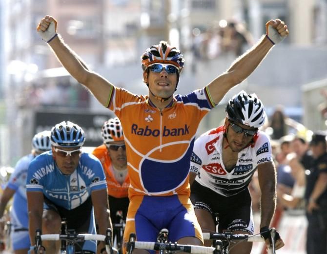 Oscar Friere (Rabobank) wining a stage in 2008
