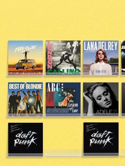 Upsimples 8 Pack Vinyl Record Wall Mount Shelves