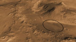 Oblique View of Gale Crater from the Northwest
