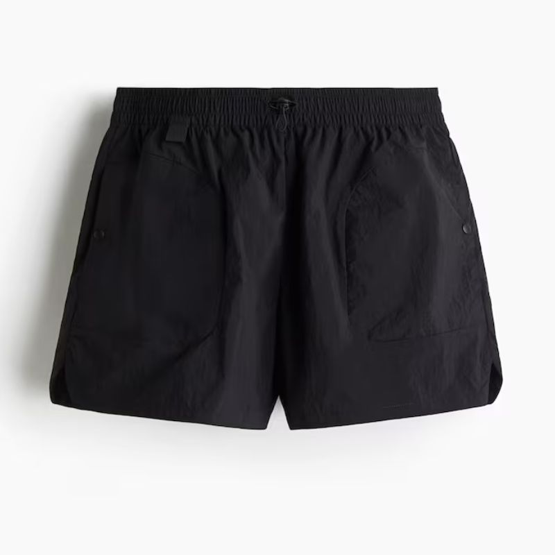 black waterproof outdoor shorts from H&amp;amp;M