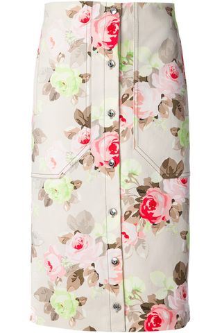 Carven Floral Print Skirt, £350