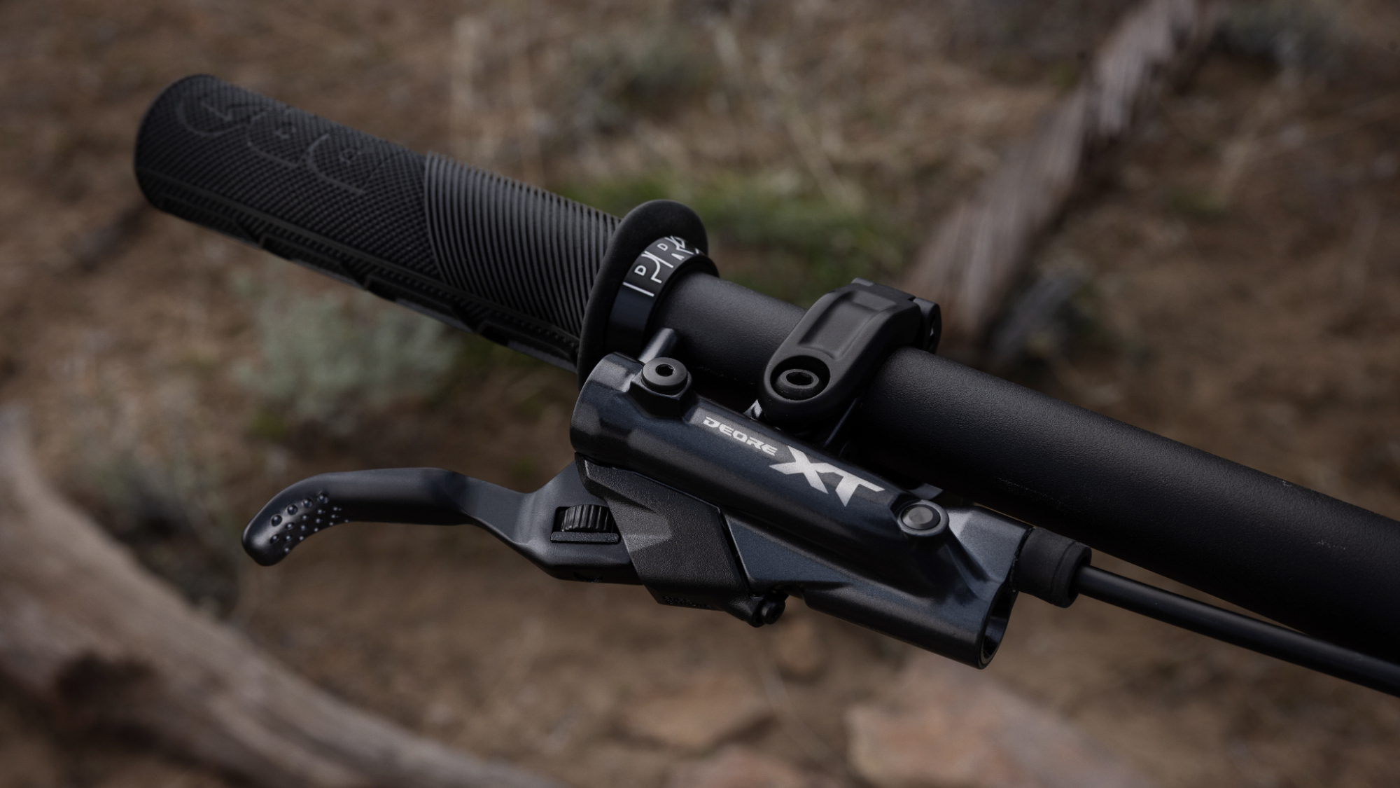 Shimano's new brake lever fitted to a bike