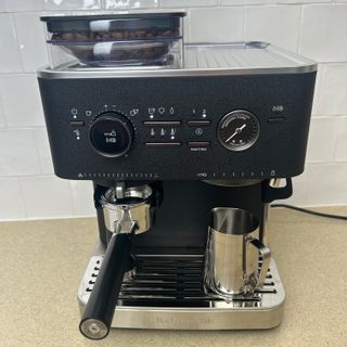 KitchenAid semi automatic coffee machine testing at home