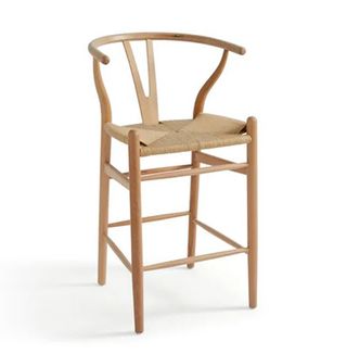 Wishbone bar stool