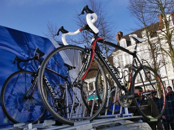All of the riders' bikes started out as clean as Tom Boonen's spare, but none of them ended up that way.