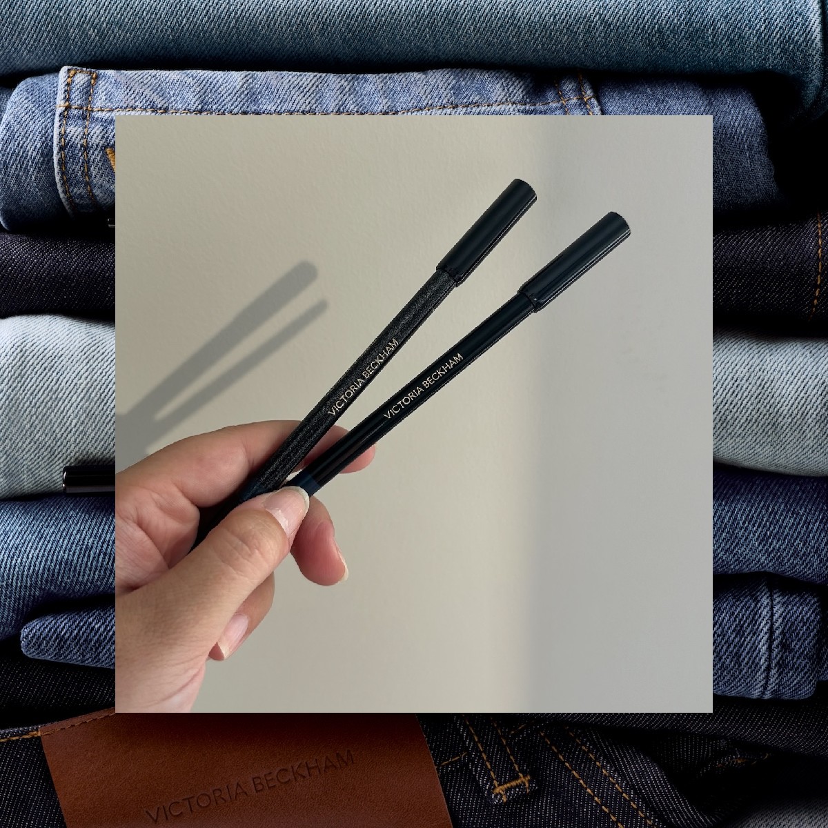 Victoria Beckham Beauty's denim-inspired eyeliner