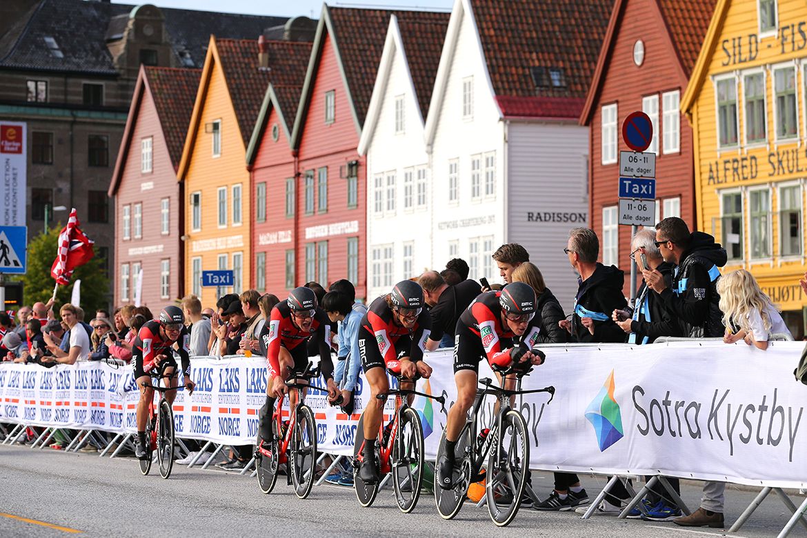 BMC Racing during the men's World Championship TTT