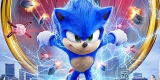 Sonic The Hedgehog running out of a ring, away from some dangerous drones