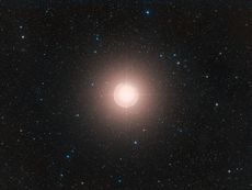 A direct-sky image of Betelgeuse, a star that is shedding its mass as it nears tA direct-sky image of Betelgeuse, a star that is shedding its mass as it nears the end of its life.he end of its life.