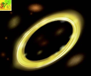 giant yellow cosmic ring