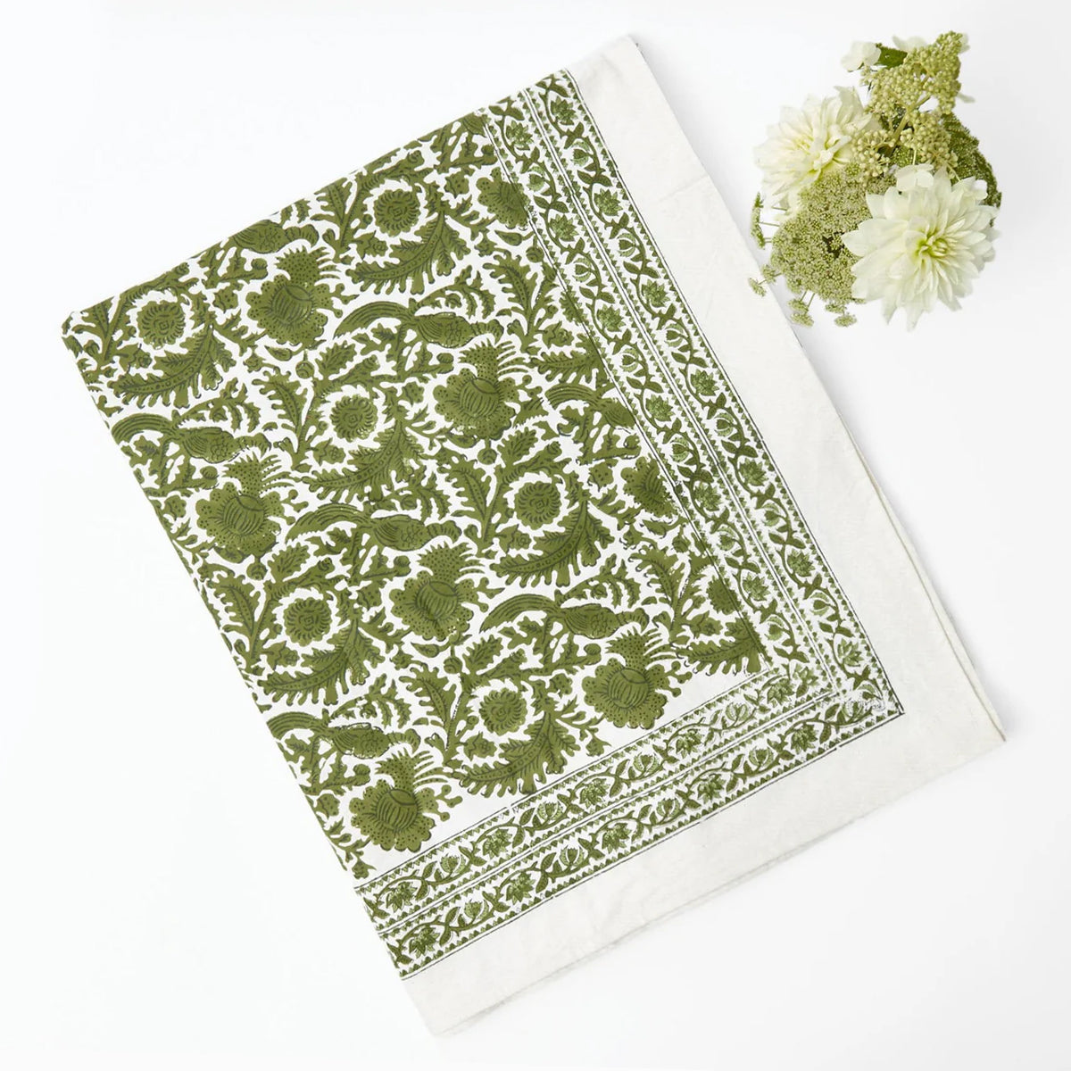 Olive Pheasant Tablecloth - Small