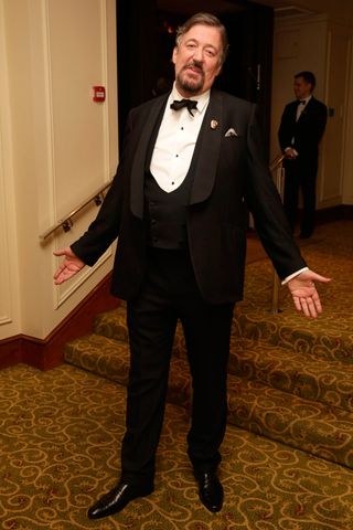 Stephen Fry at the EE British Academy Film Awards Dinner