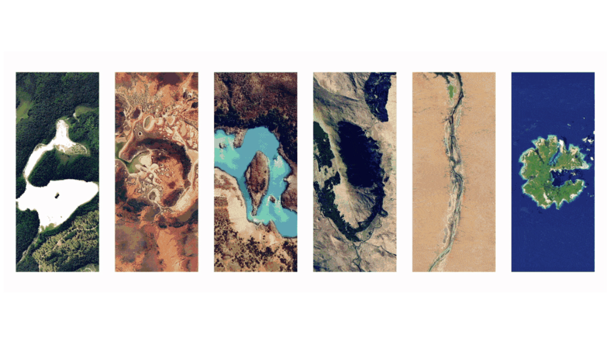 Google Earth Day 2026 doodle make out of aerial photography