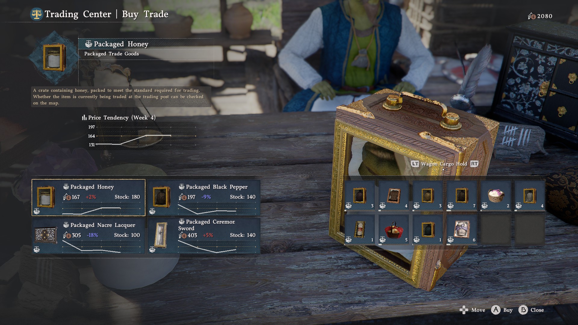 Trading goods in Crimson Desert