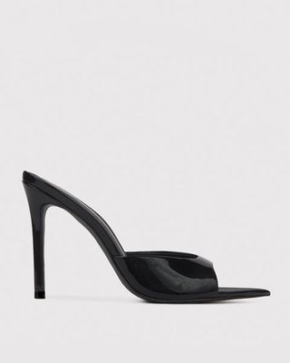 black high heel sandals