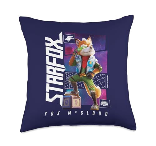 The Super Mario Galaxy Movie Fox Mccloud Hero Pose Throw Pillow