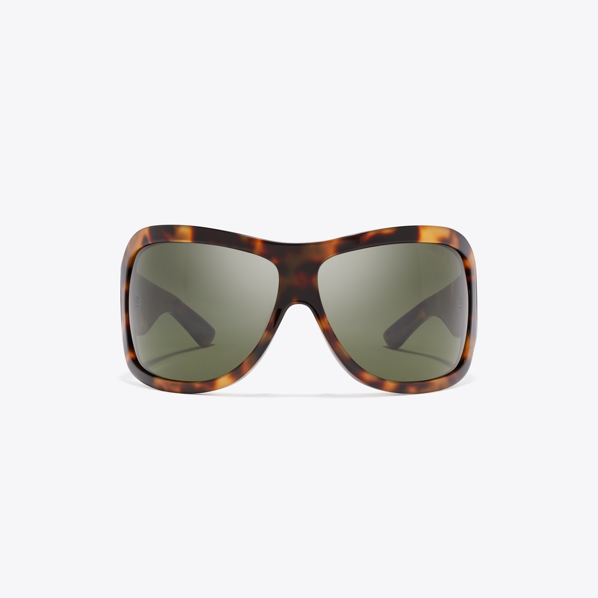 Runway Wrap Sunglasses in Brown, Size Os