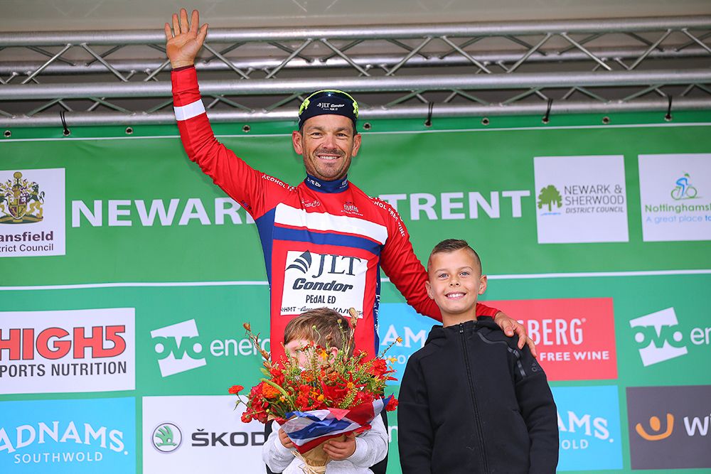 Graham Briggs in the sprint jersey after stage 4