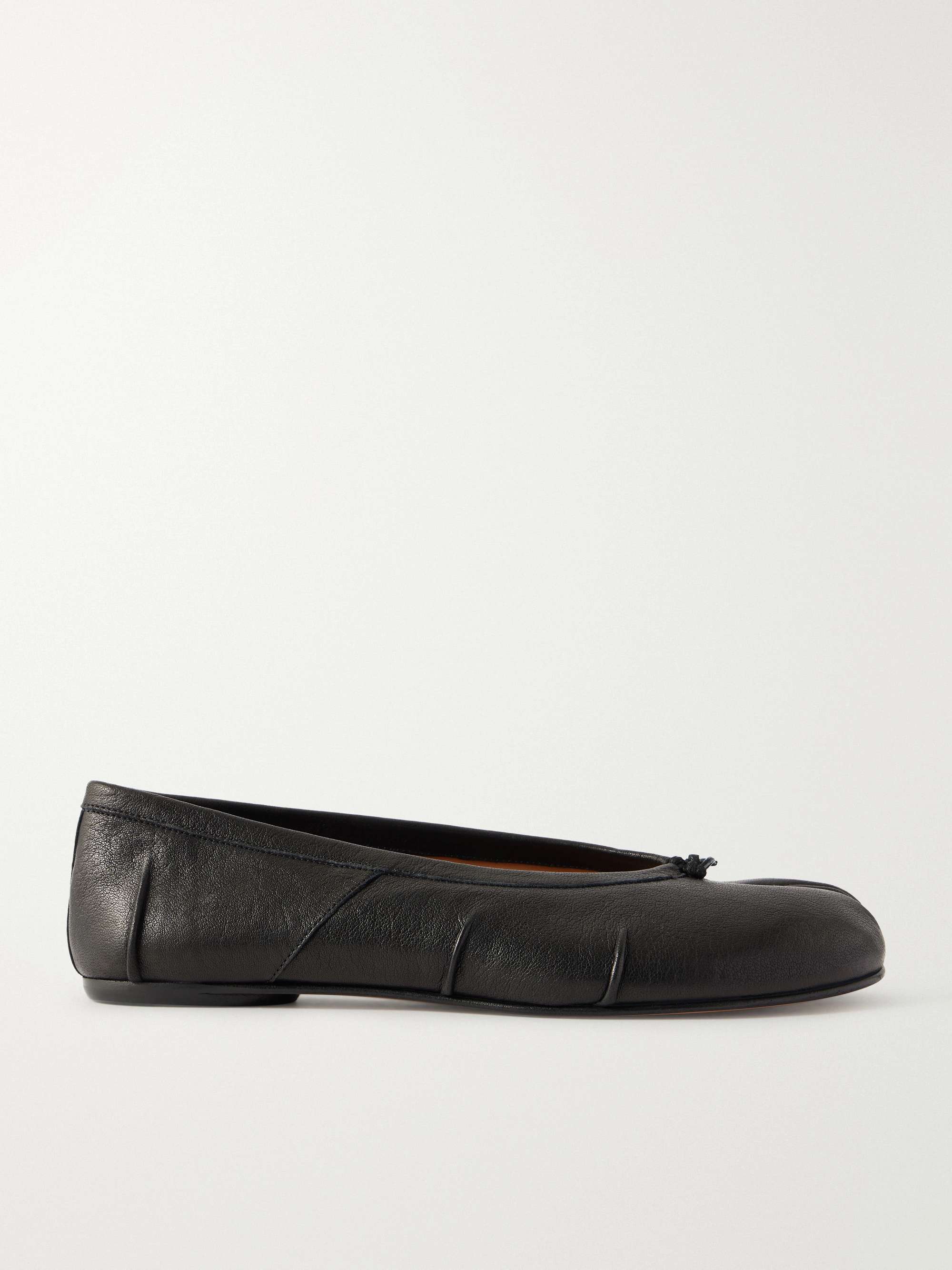 Tabi Split-Toe Leather Ballet Flats
