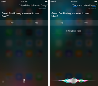 Ask Siri to perform a task in a third-party app