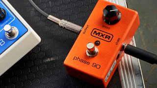Best phaser pedals: MXR Phase 90 on a flight case