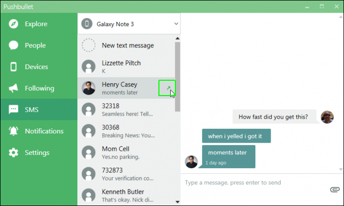 How to Send SMS Messages in Windows With Pushbullet | Laptop Mag