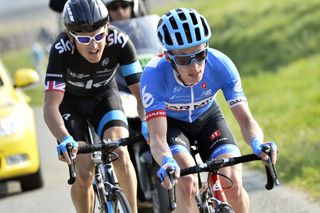 Tom Jelte-Slagter escapes with Geraint Thomas on stage four of the 2014 Paris-Nice