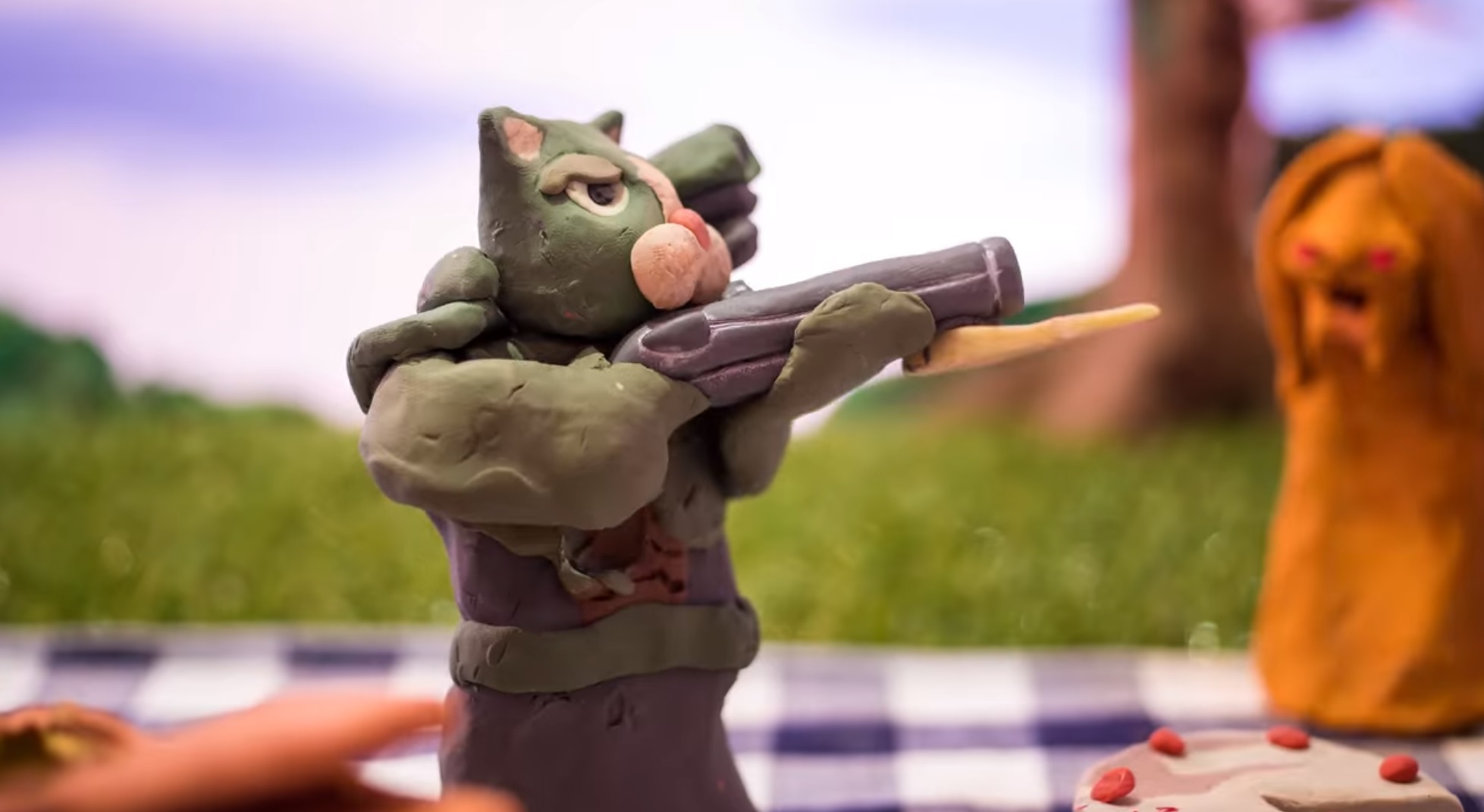 Incredible Doom Eternal claymation short turns the Slayer into a warrior cat  | GamesRadar+